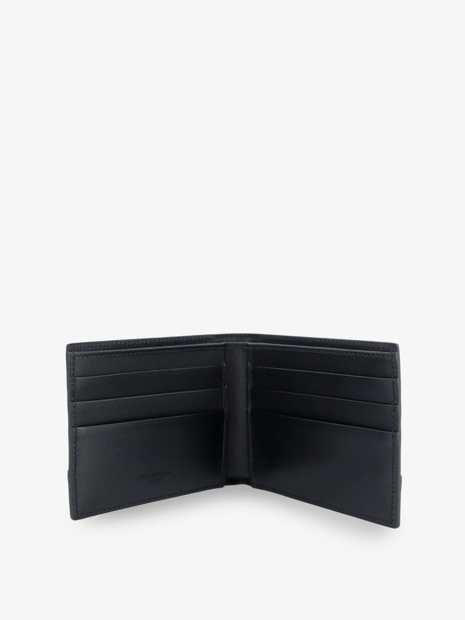 Dolce & Gabbana Leather Wallet With Woven Pattern