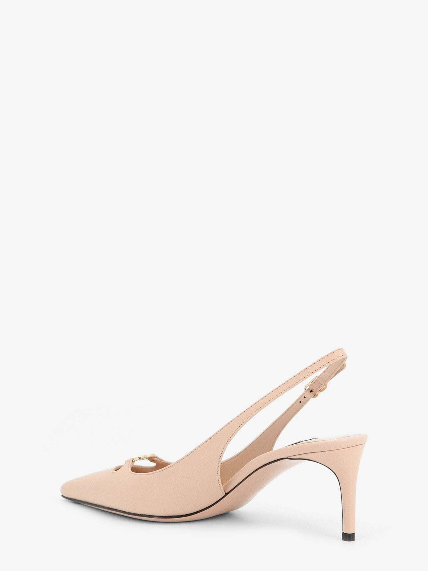 Dolce & Gabbana Leather Pumps With Metal Dg Logo