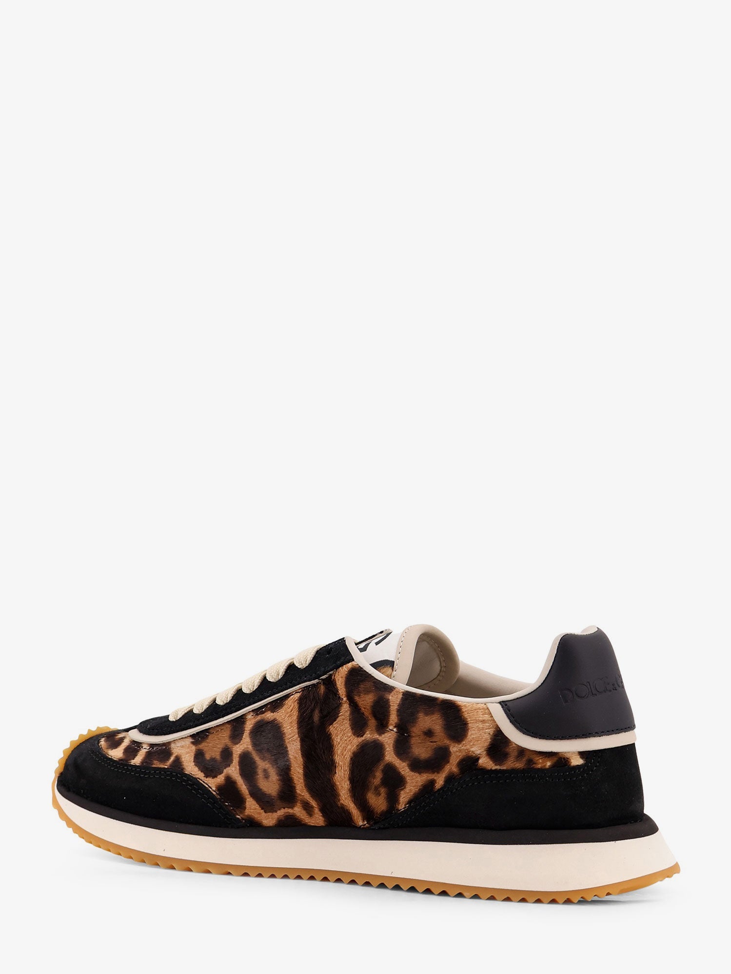 Dolce & Gabbana Suede Sneakers With Animal Print
