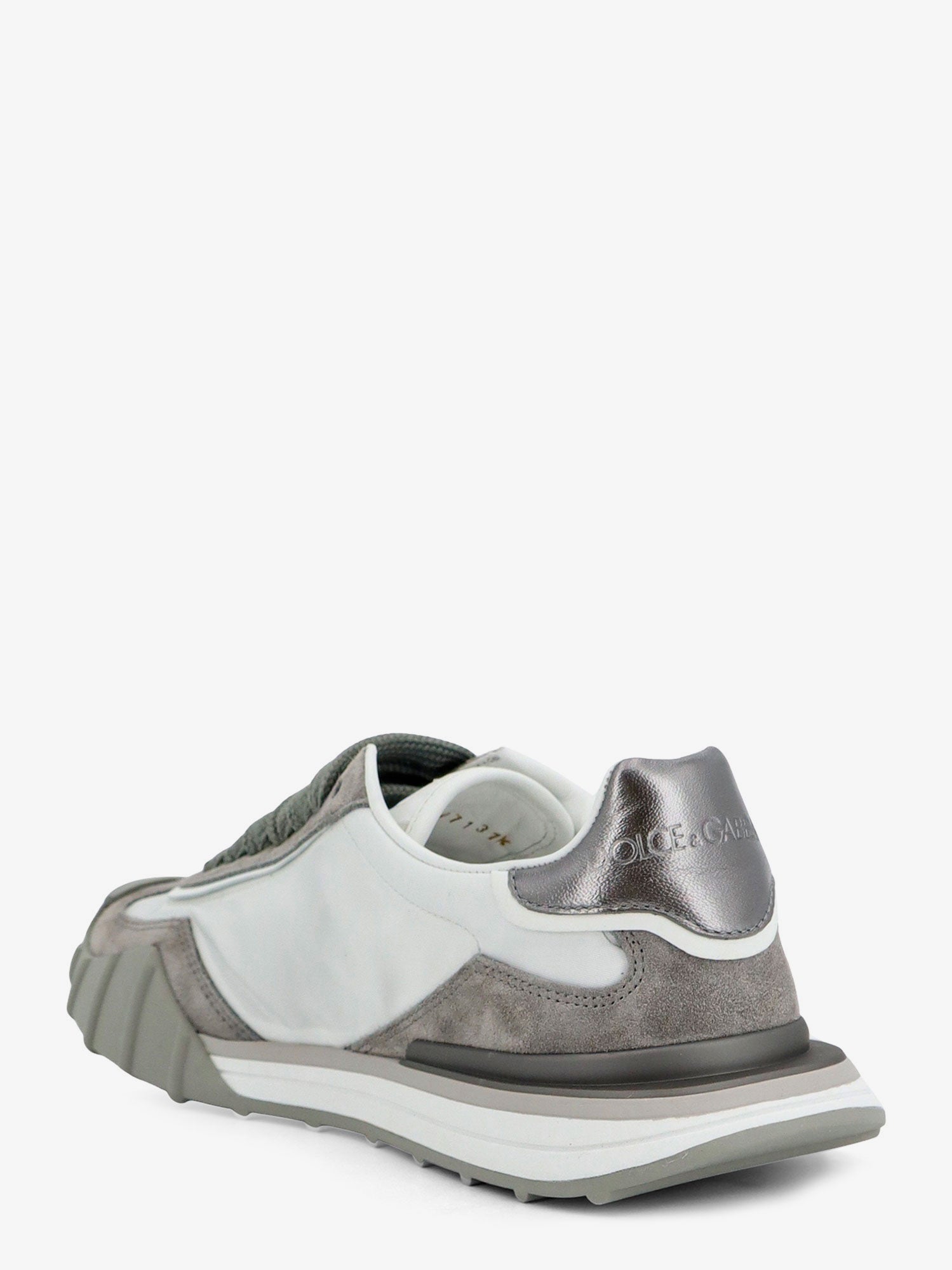 Dolce & Gabbana Nylon And Suede Sneakers With Dg Logo With Rhinestones