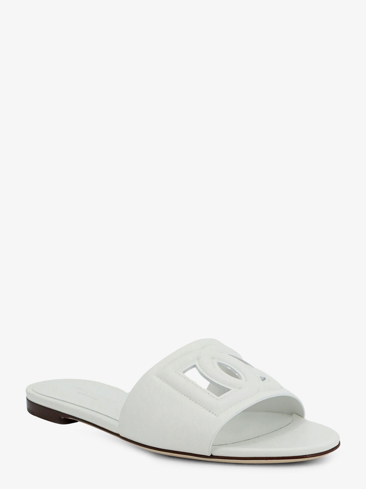 Dolce & Gabbana Leather Sandals With Dg Millennials Logo