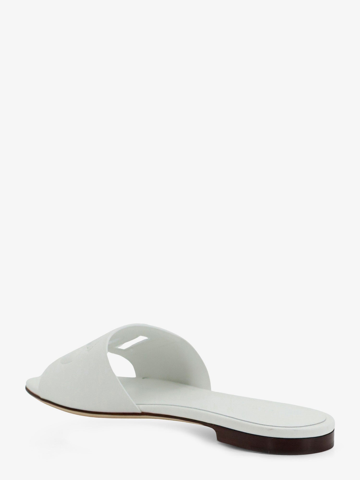 Dolce & Gabbana Leather Sandals With Dg Millennials Logo