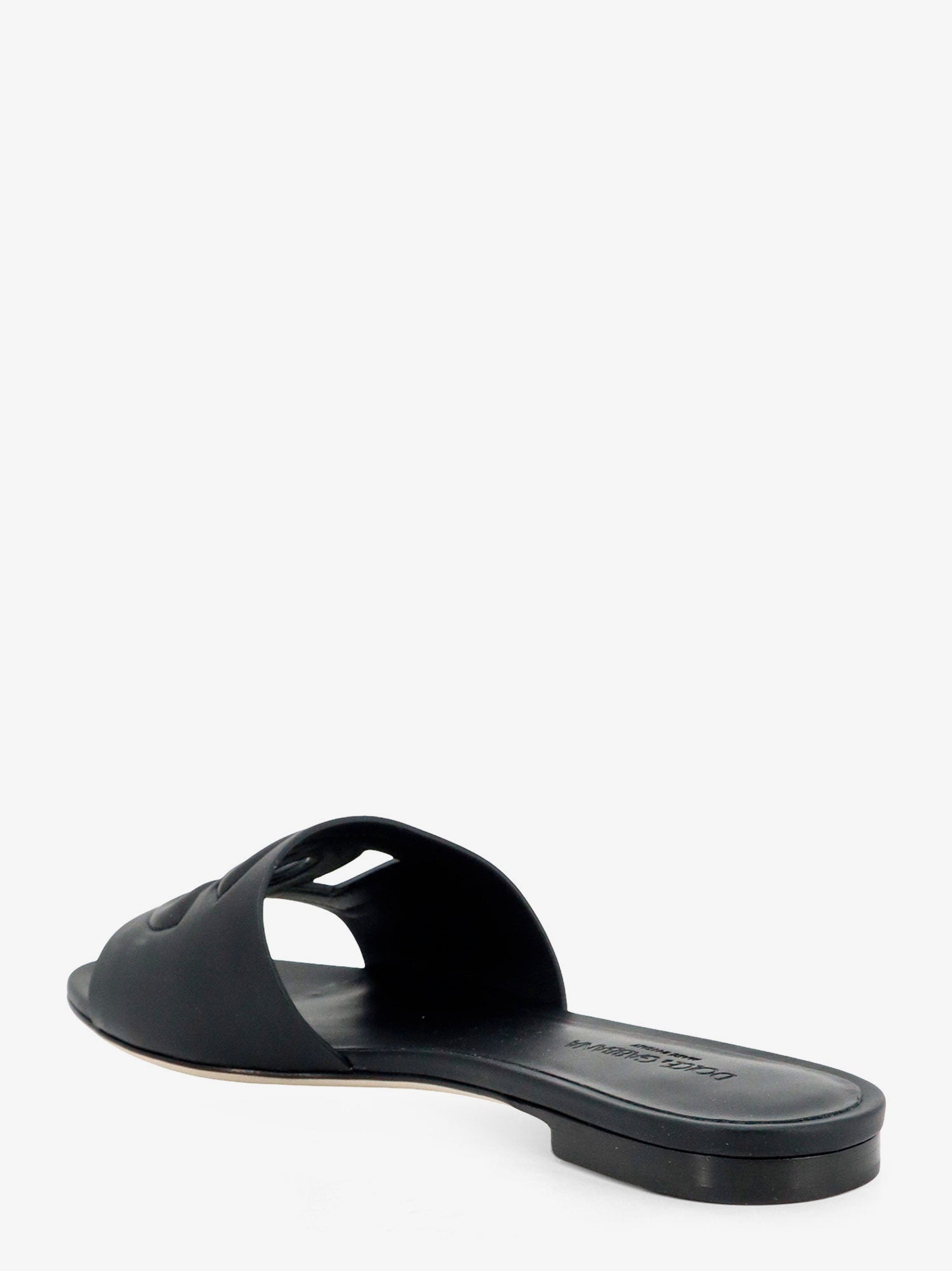 Dolce & Gabbana Leather Sandals With Dg Millennials Logo