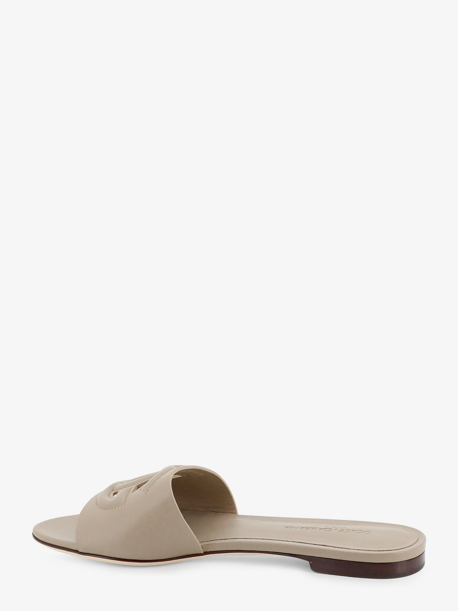 Dolce & Gabbana Leather Sandals With Dg Millennials Logo