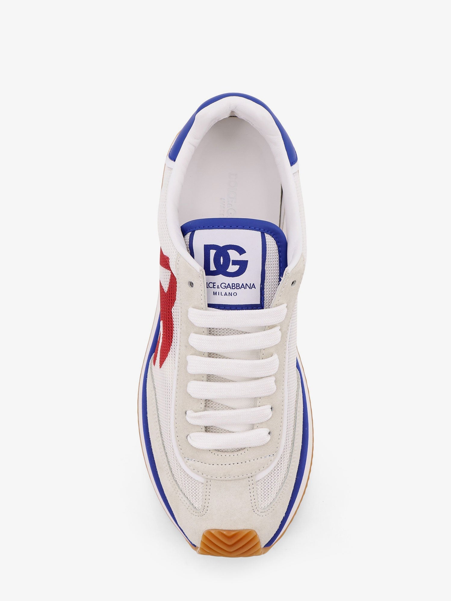 Dolce & Gabbana Leather Sneakers With Dg Logo