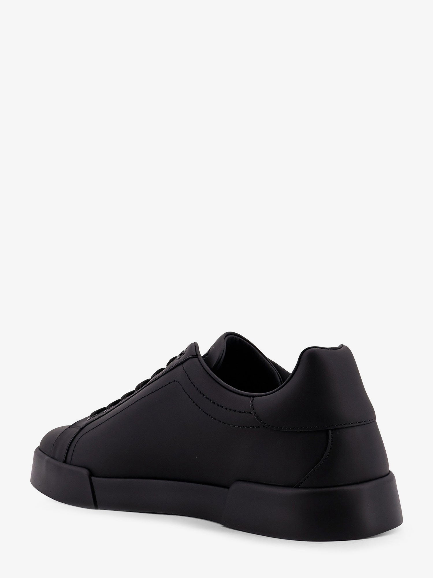 Dolce & Gabbana Leather Sneakers With Embossed Side Logo