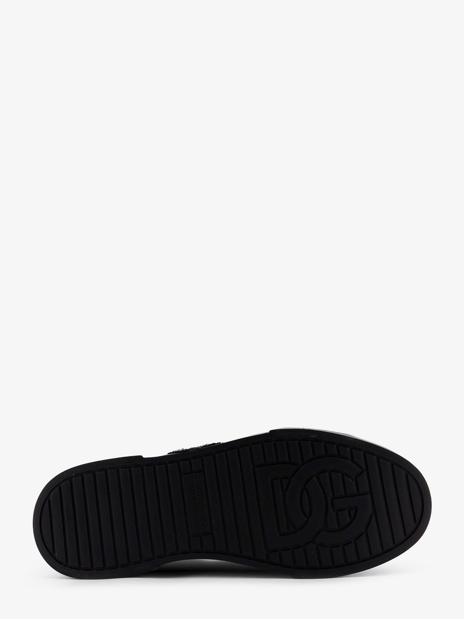 Dolce & Gabbana Leather Sneakers With Embossed Side Logo