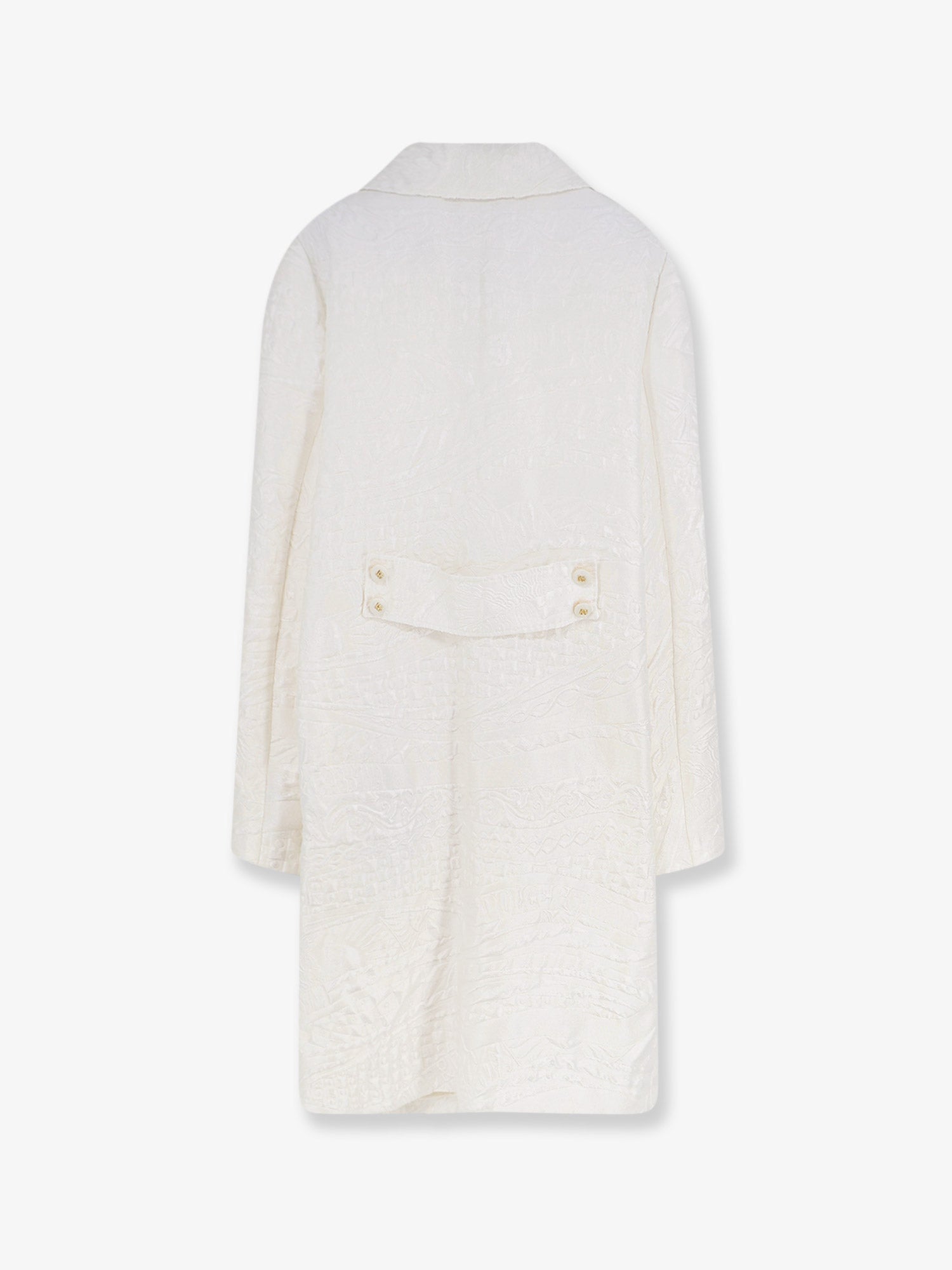 Dolce & Gabbana Brocade Coat With Dg Buttons