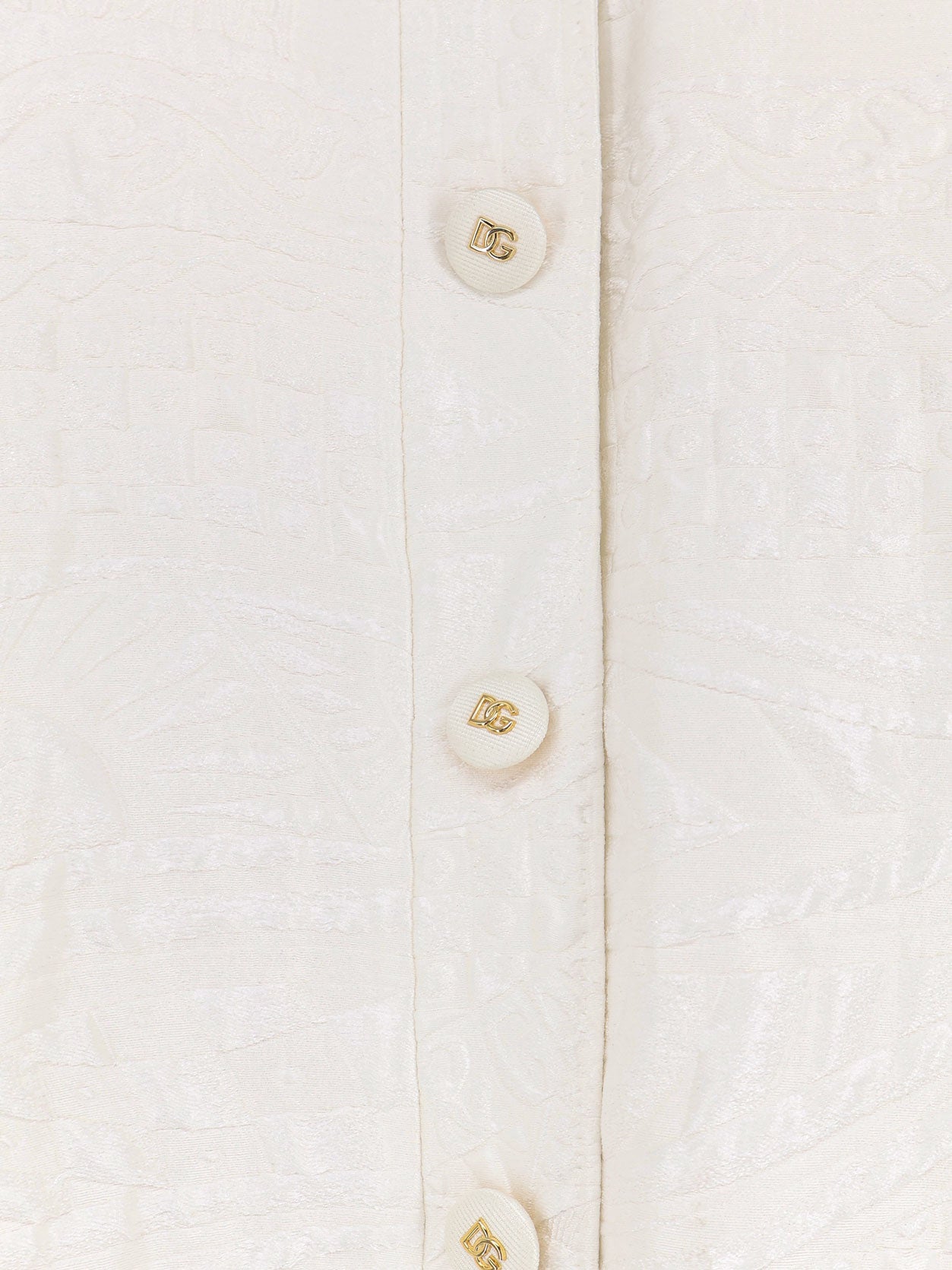 Dolce & Gabbana Brocade Coat With Dg Buttons