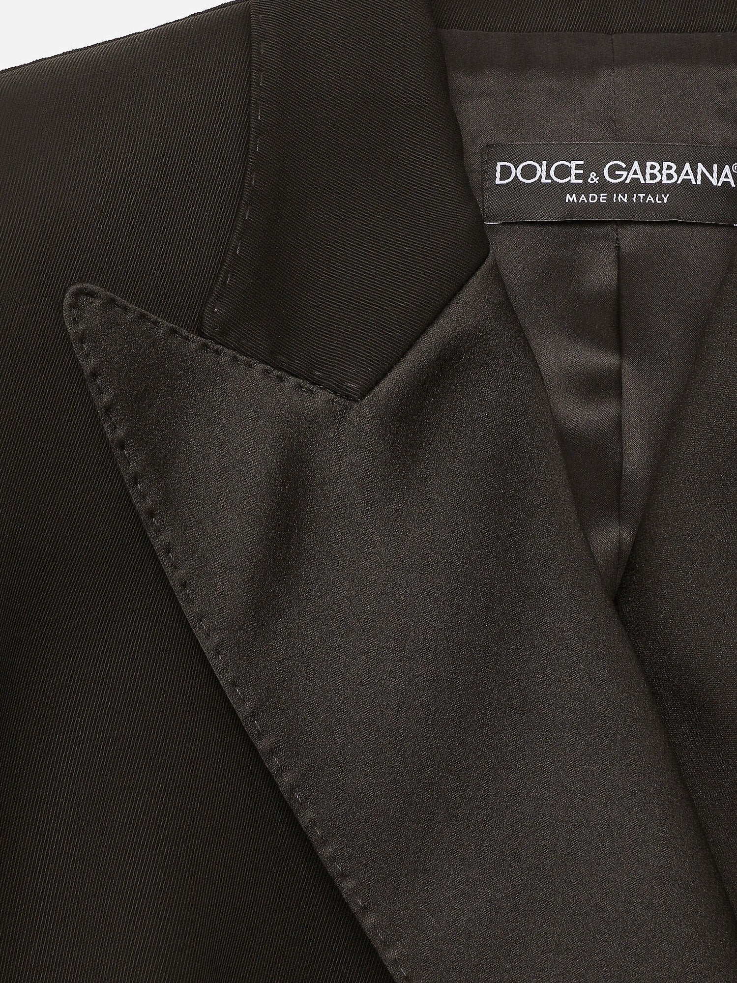 Dolce & Gabbana Tuxedo Virgin Wool And Silk Blazer