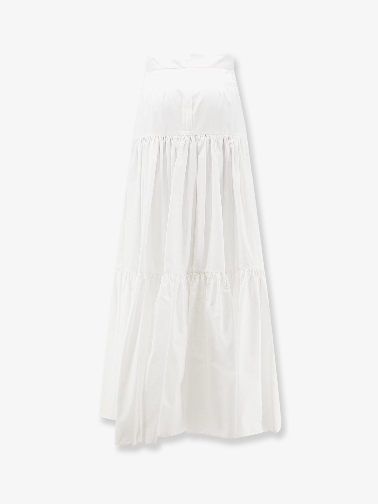 Dolce & Gabbana Flounced Poplin Long Skirt