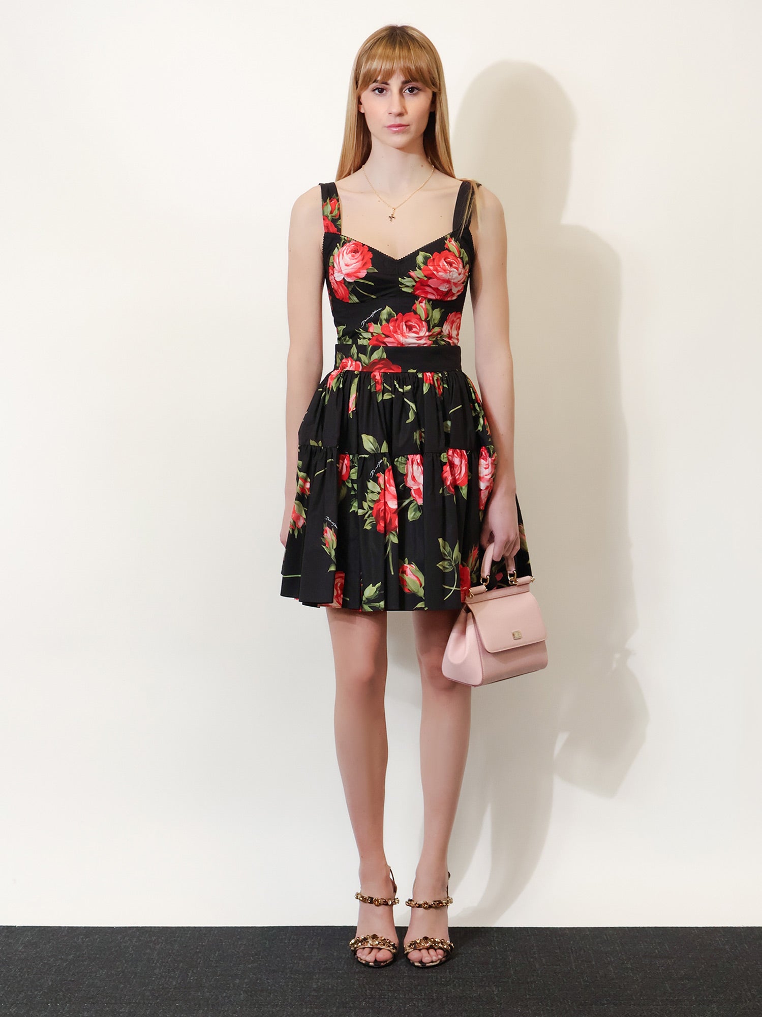 Dolce & Gabbana Cotton Skirt With Iconic Print