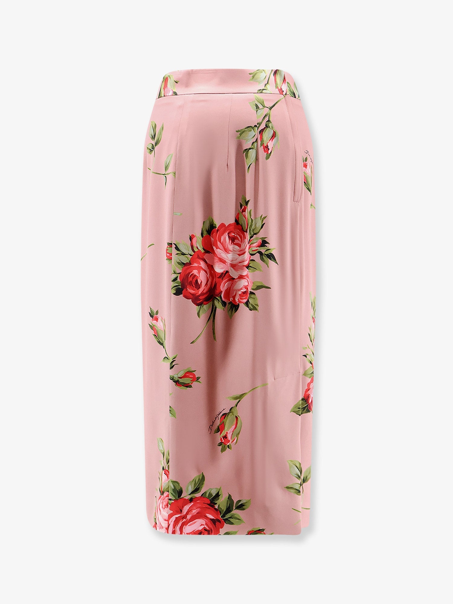 Dolce & Gabbana Stretch Silk Long Skirt