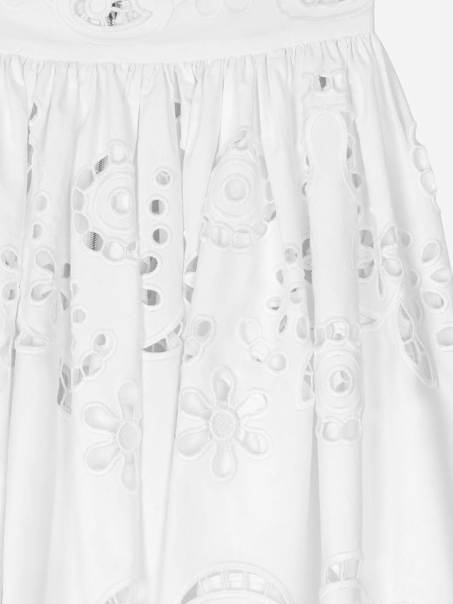 Dolce & Gabbana Cotton Midi Skirt With Cut-out Details