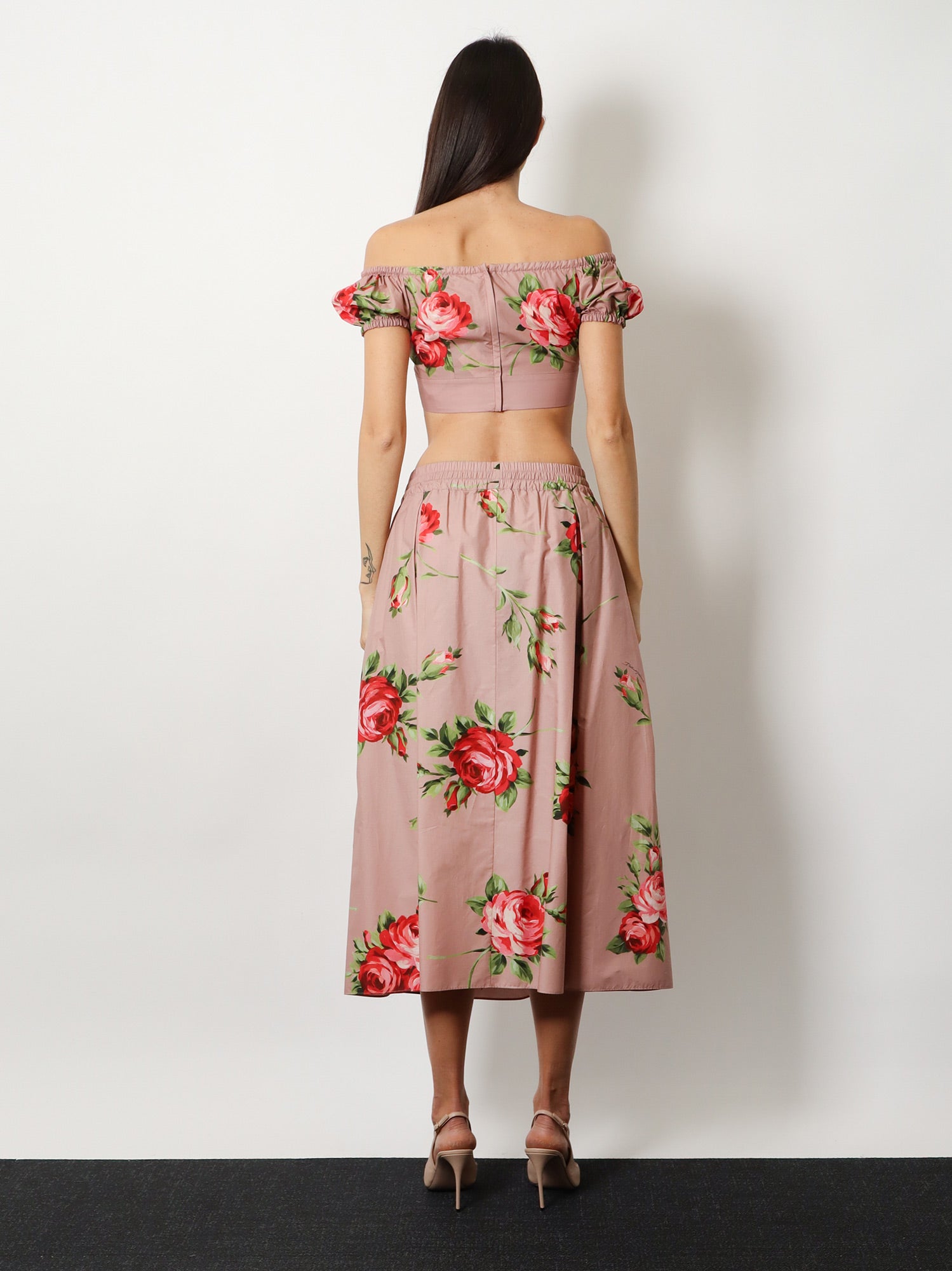 Dolce & Gabbana Cotton Skirt With Iconic Print