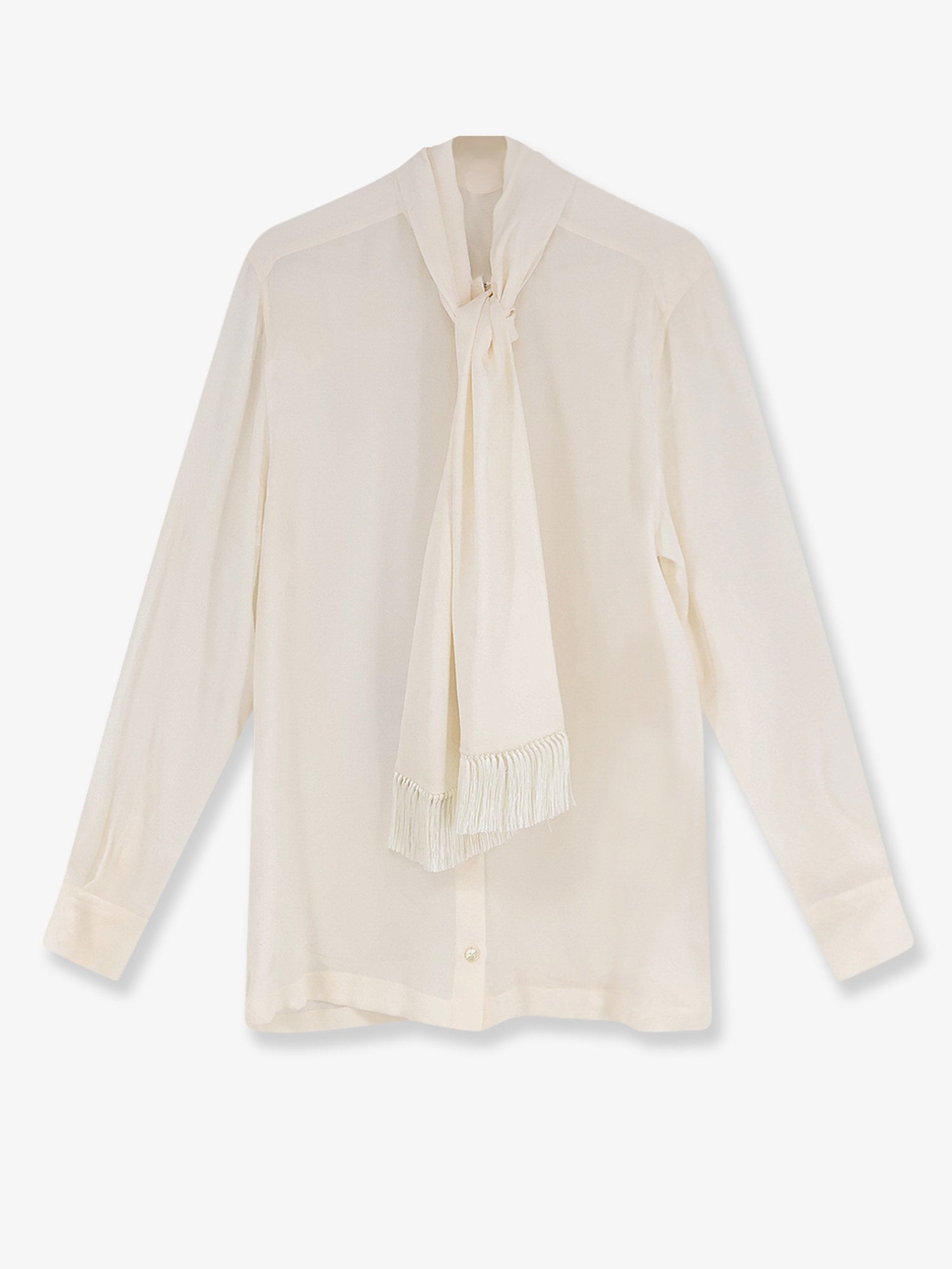 Dolce & Gabbana Silk Shirt With Tie Band Detail