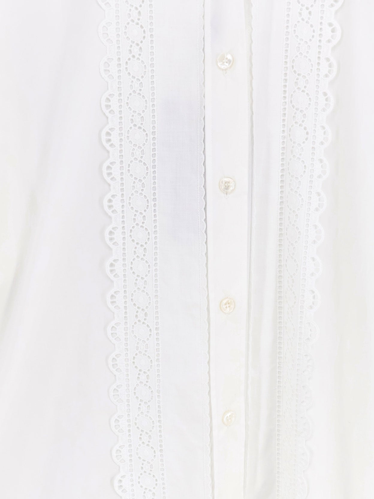 Dolce & Gabbana Oversize Cotton Shirt With Laces Profiles
