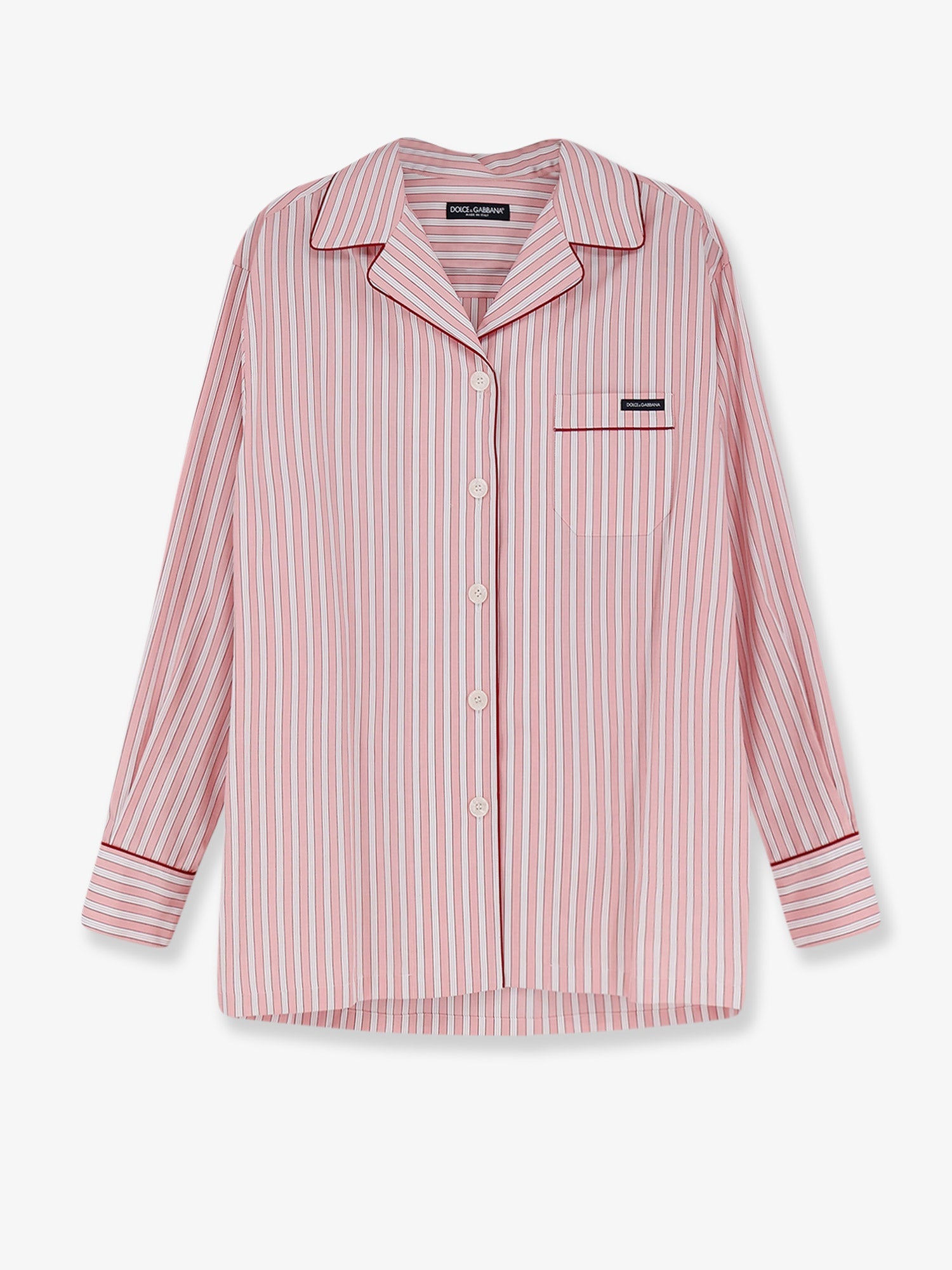 Dolce & Gabbana Striped Cotton Pajama Shirt