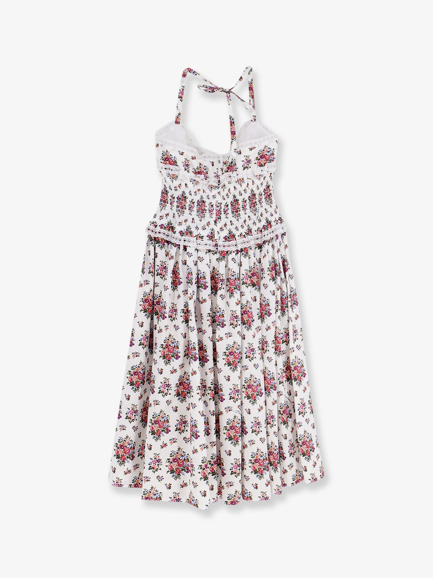 Dolce & Gabbana Poplin Dress With Mazzolini Di Fiori Print