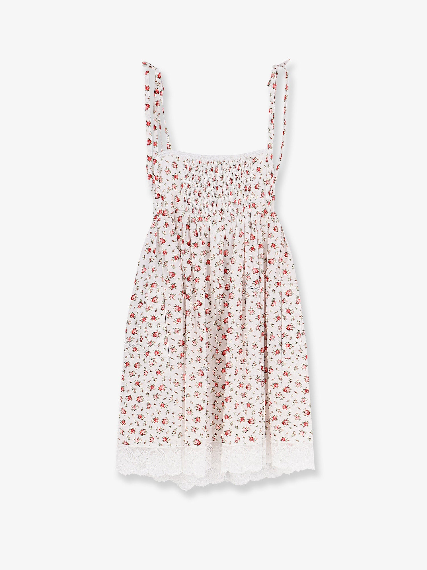Dolce & Gabbana Poplin Dress With Roselline Print