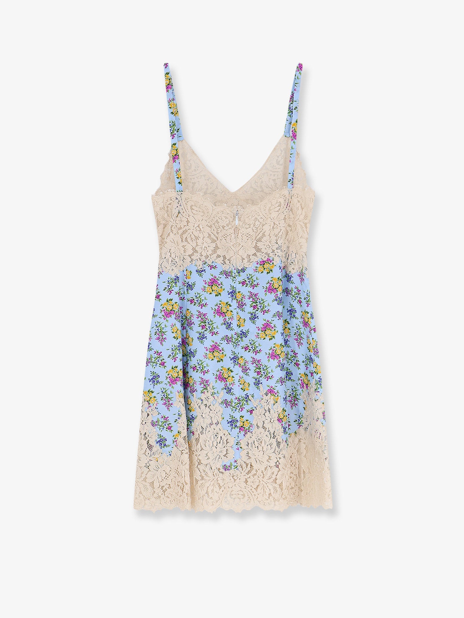 Dolce & Gabbana Silk Blend Dress With A Mazzolini Di Fiori Print