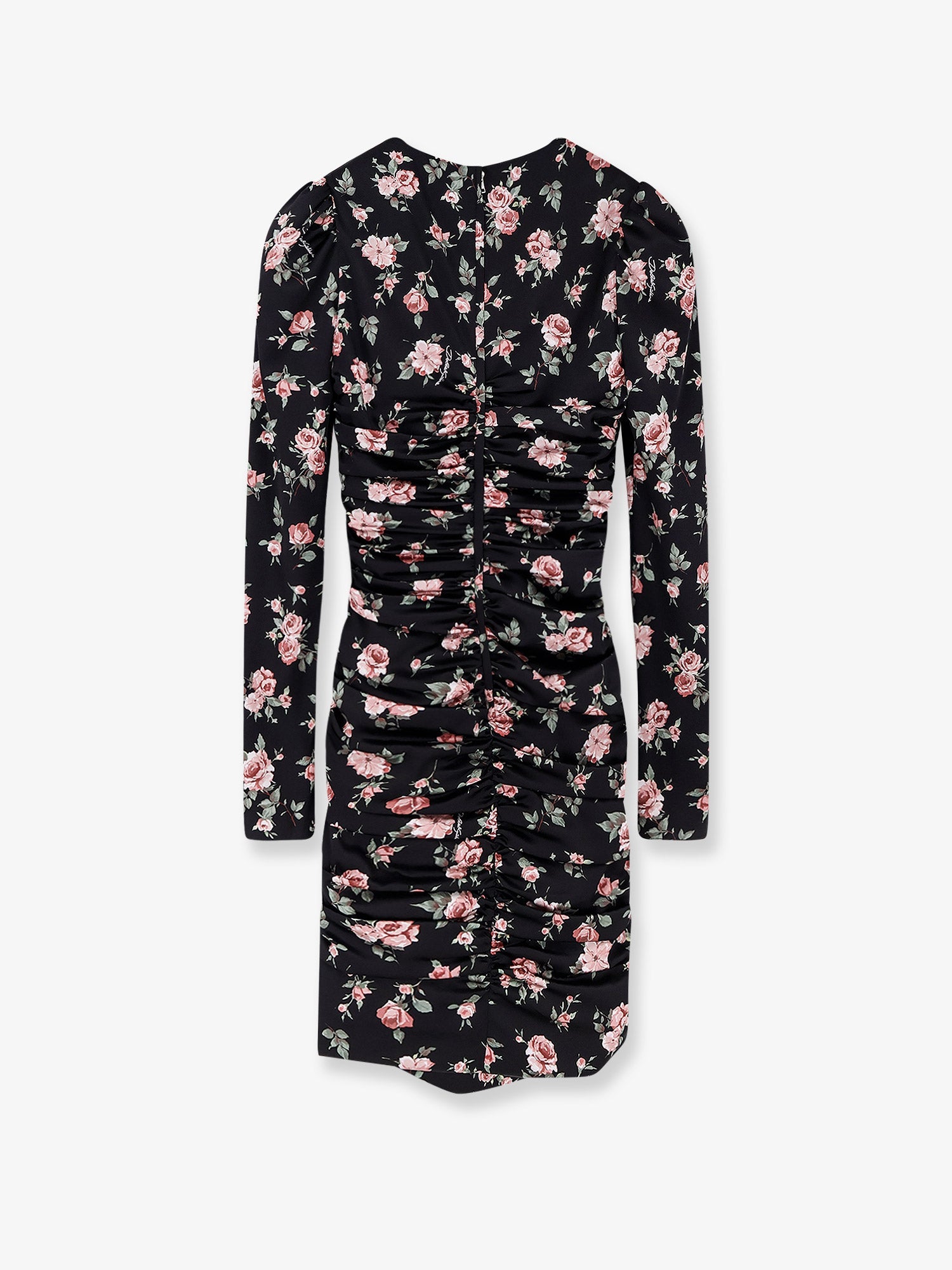 Dolce & Gabbana Stretch Silk Mini Dress With Iconic Print