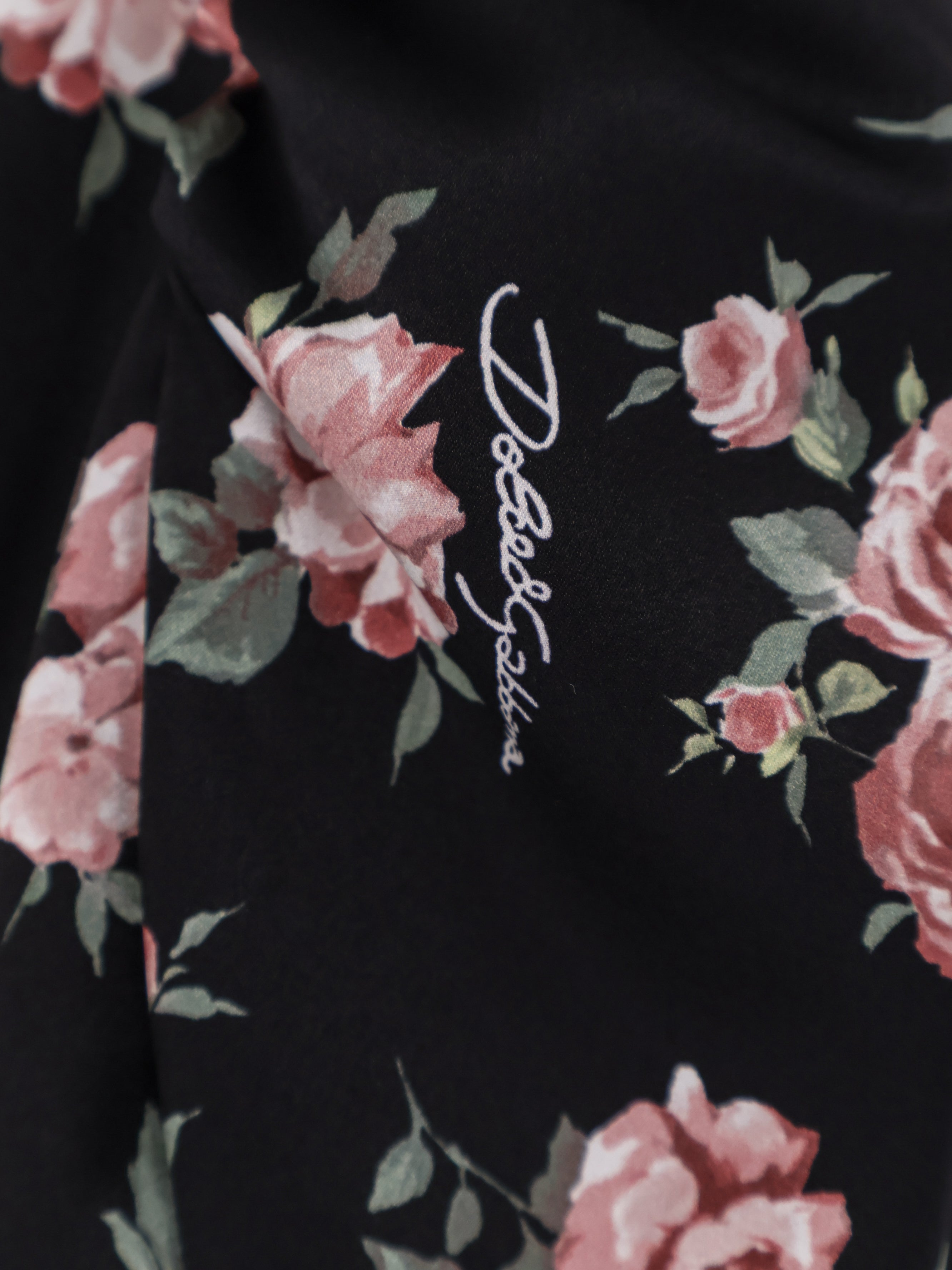 Dolce & Gabbana Stretch Silk Mini Dress With Iconic Print