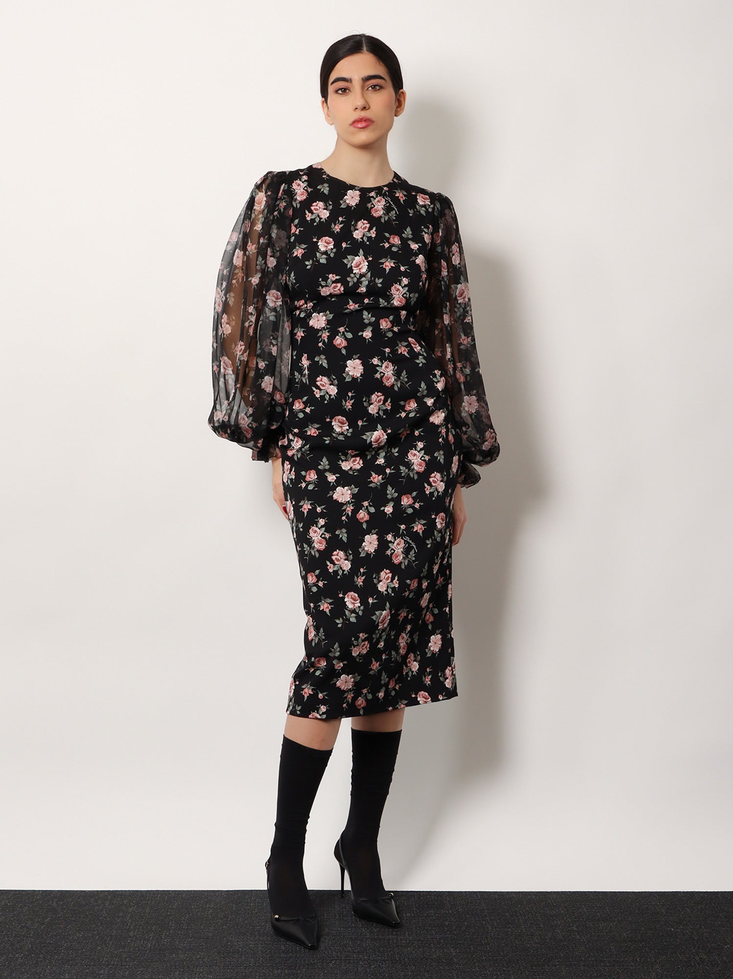 Dolce & Gabbana Stretch Silk Dress