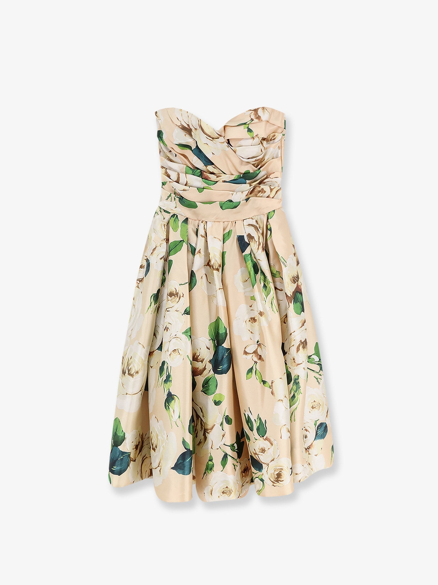 Dolce & Gabbana Silk Dress With Floral Print