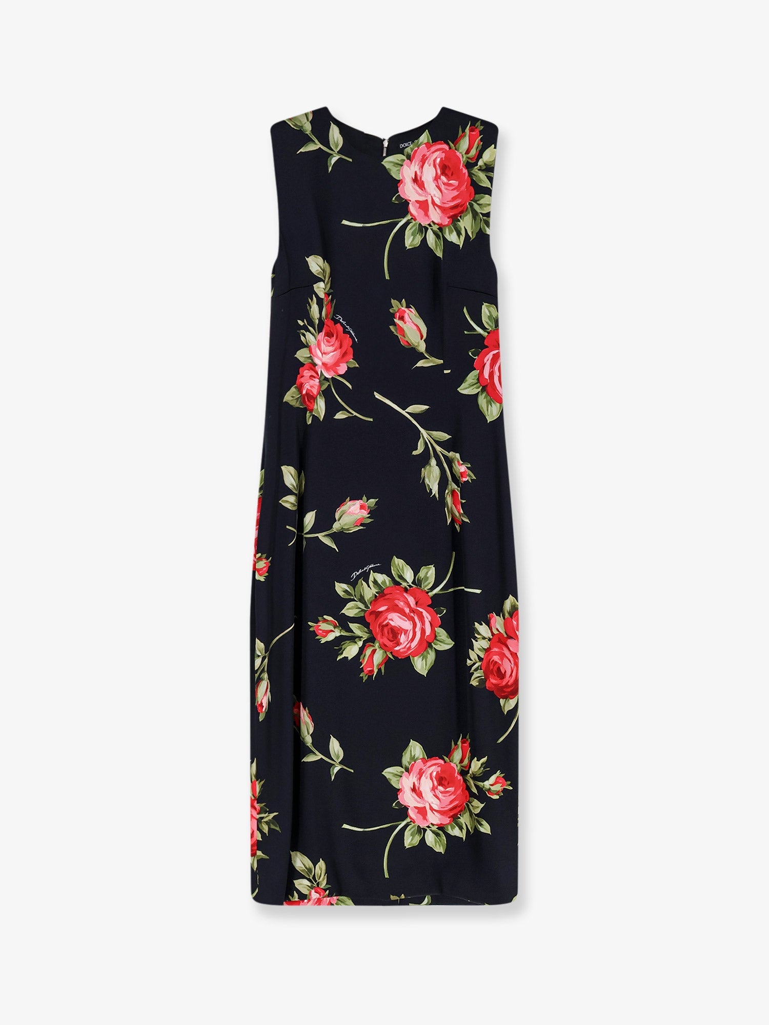 Dolce & Gabbana Viscose Dress With Iconic Print