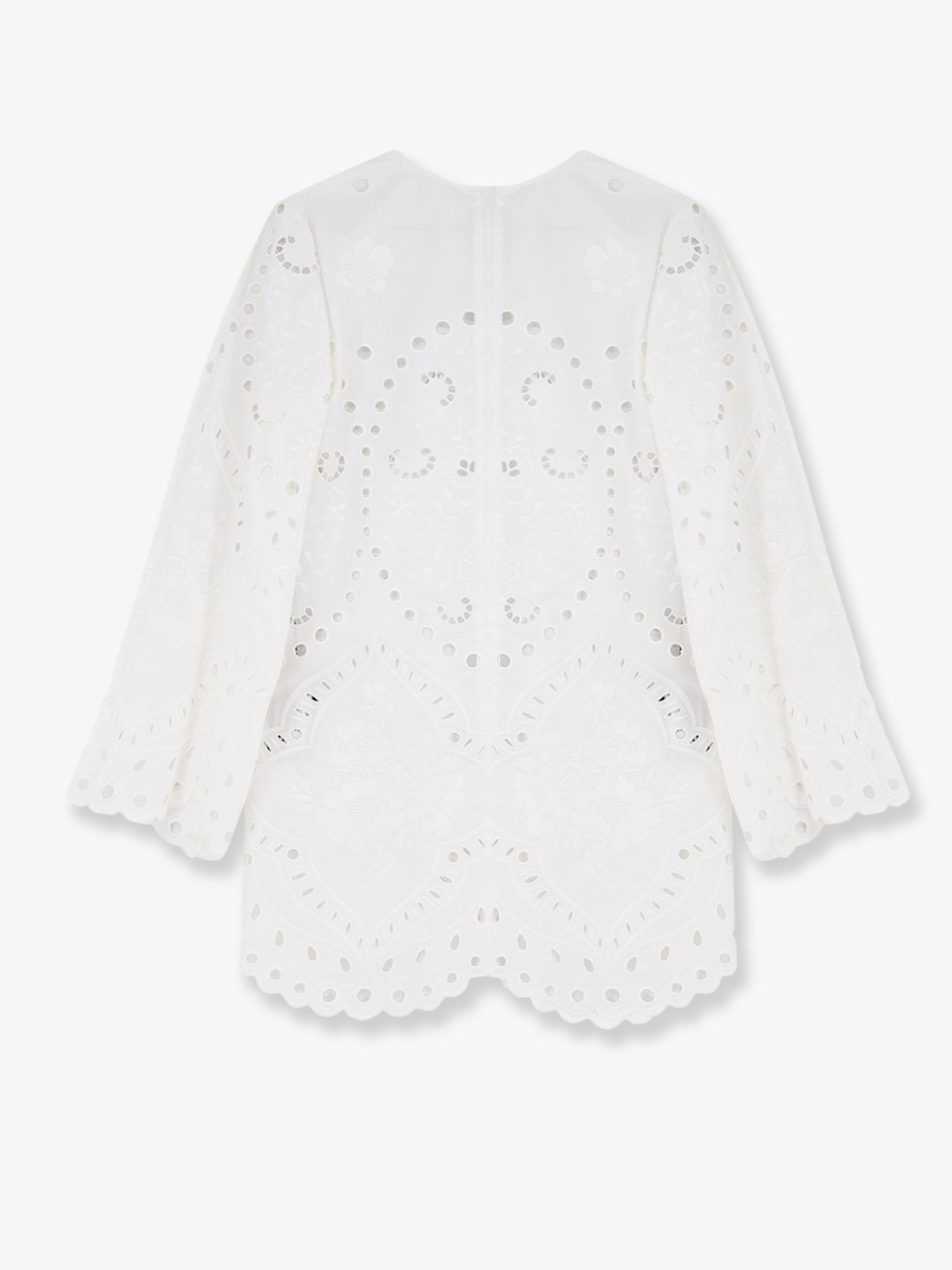 Dolce & Gabbana Mini Cotton Dress With Embroidery