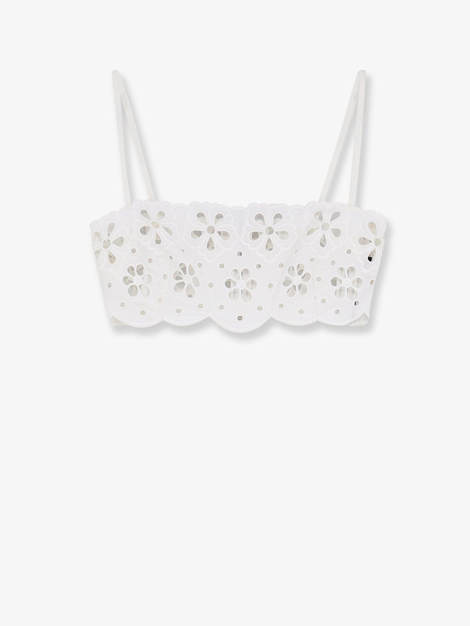 Dolce & Gabbana Cotton Top With Cut-out Embroidery