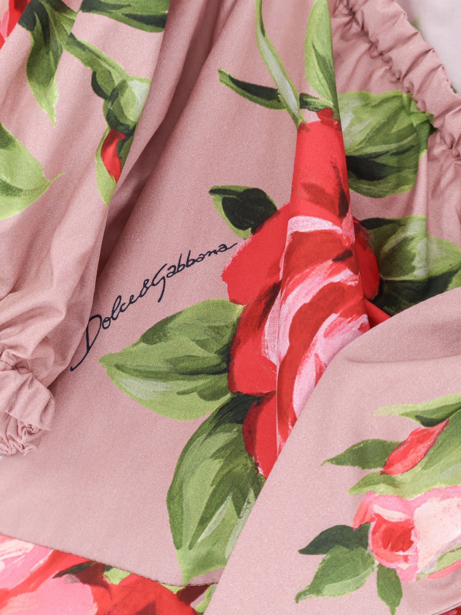 Dolce & Gabbana Cotton Top With Iconic Print