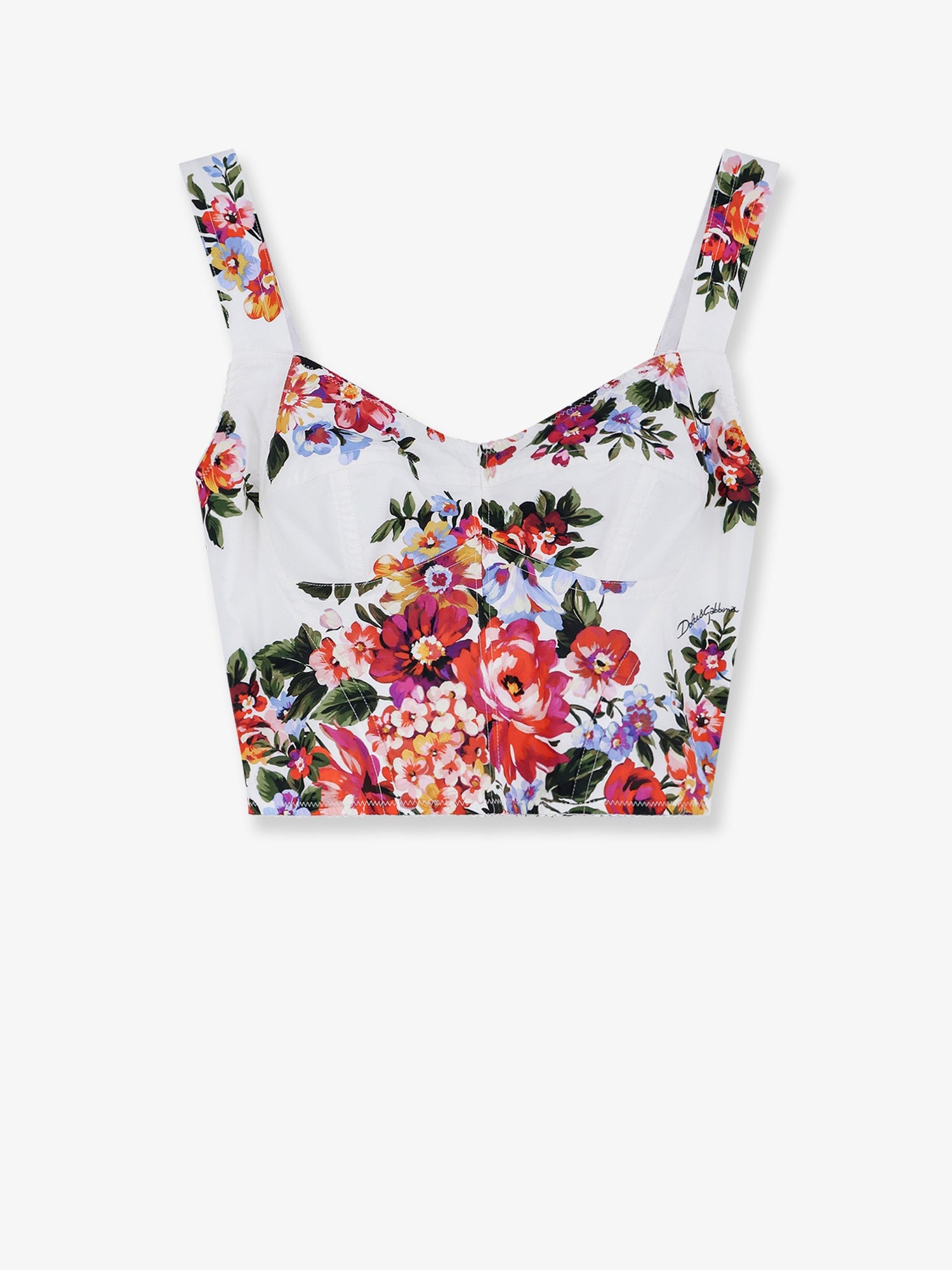 Dolce & Gabbana Cotton Blend Bustier Top