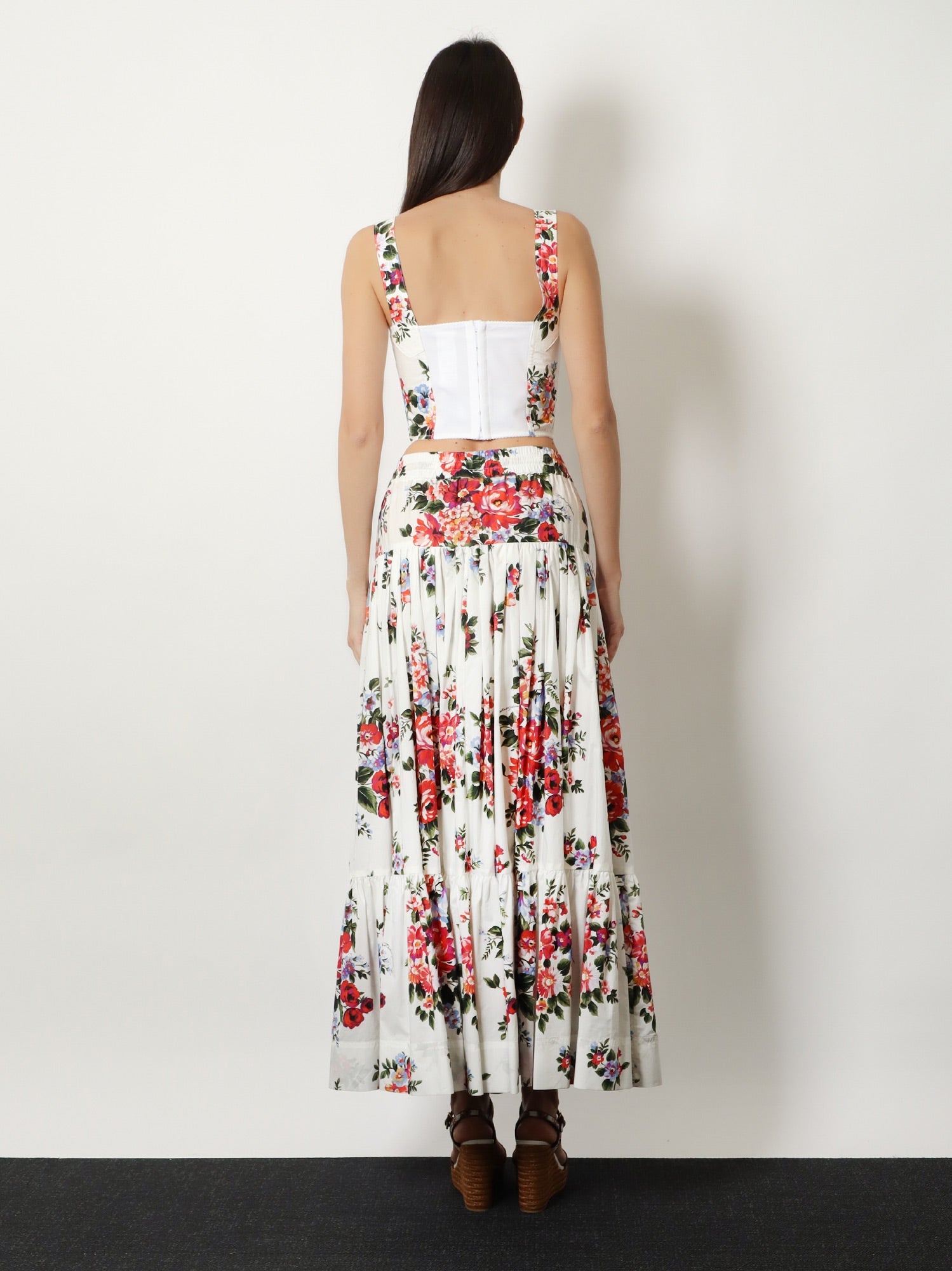Dolce & Gabbana Cotton Blend Bustier Top