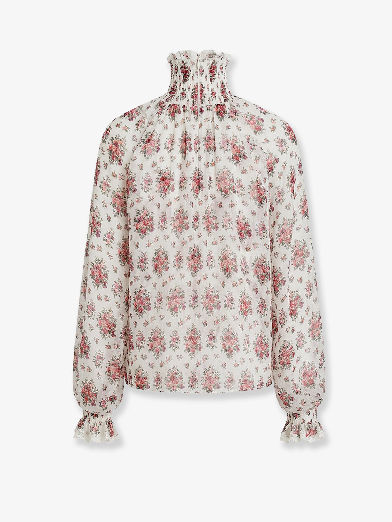 Dolce & Gabbana Chiffon Shirt With A Mazzolini Di Fiori