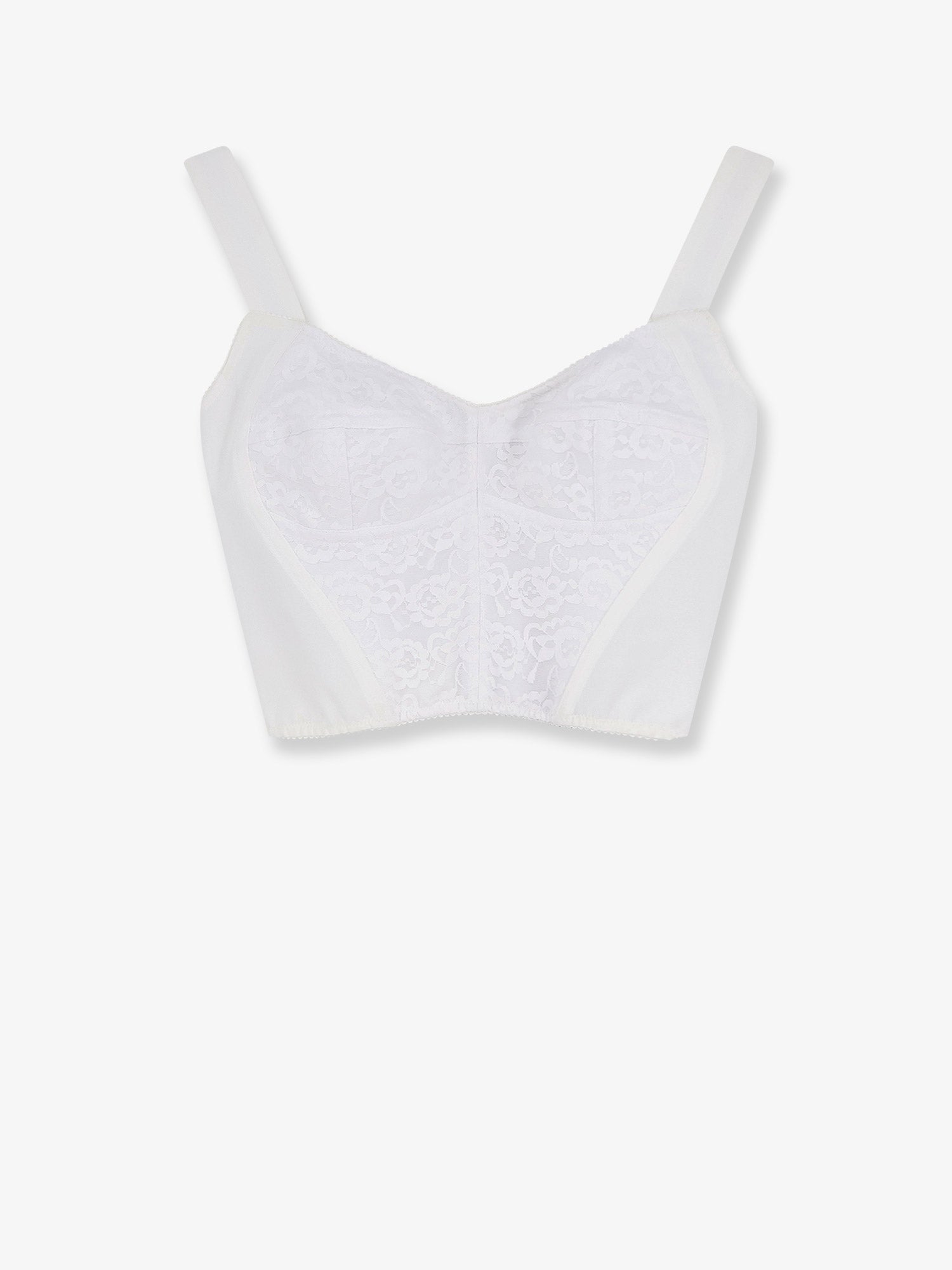 Dolce & Gabbana Bustier Top With Lace Inserts