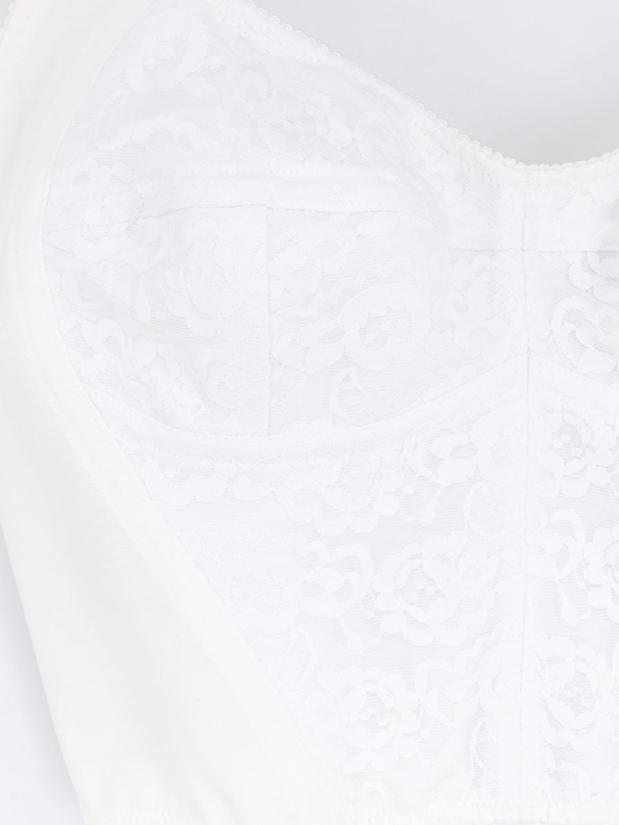 Dolce & Gabbana Bustier Top With Lace Inserts