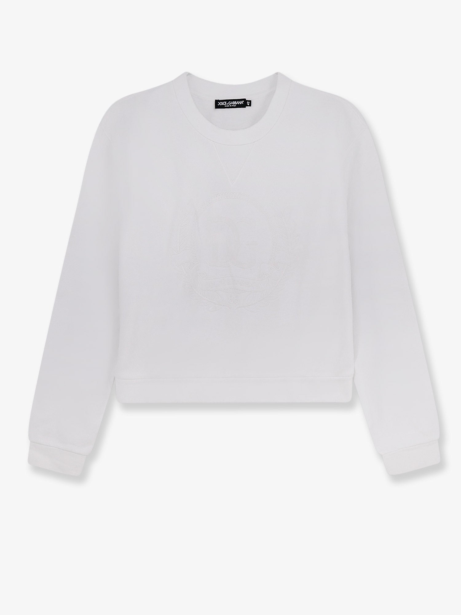 Dolce & Gabbana Cotton Sweatshirt With Logo Embroidery