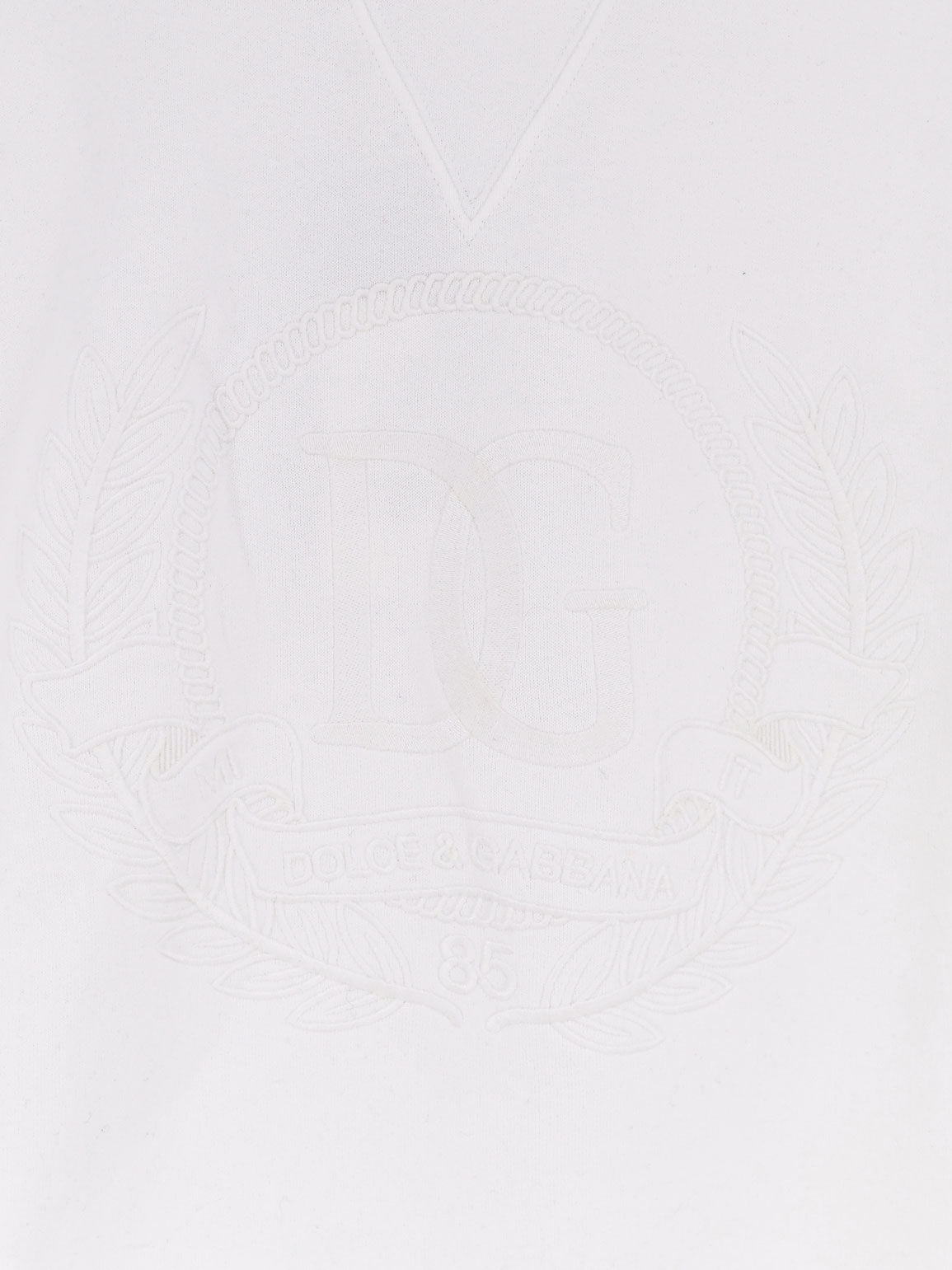 Dolce & Gabbana Cotton Sweatshirt With Logo Embroidery