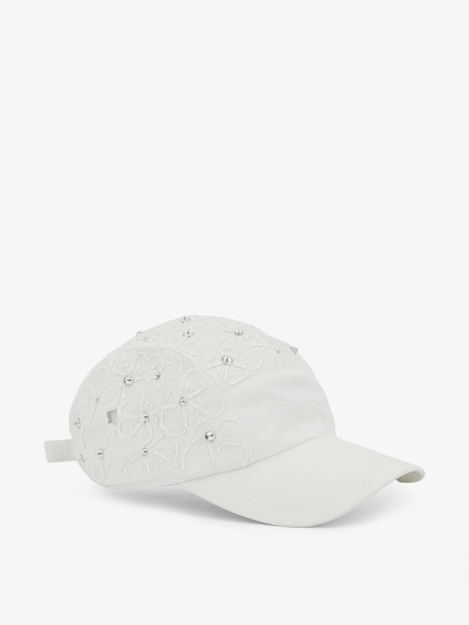Dolce & Gabbana Cotton Hat With All-over Floral Embroidery