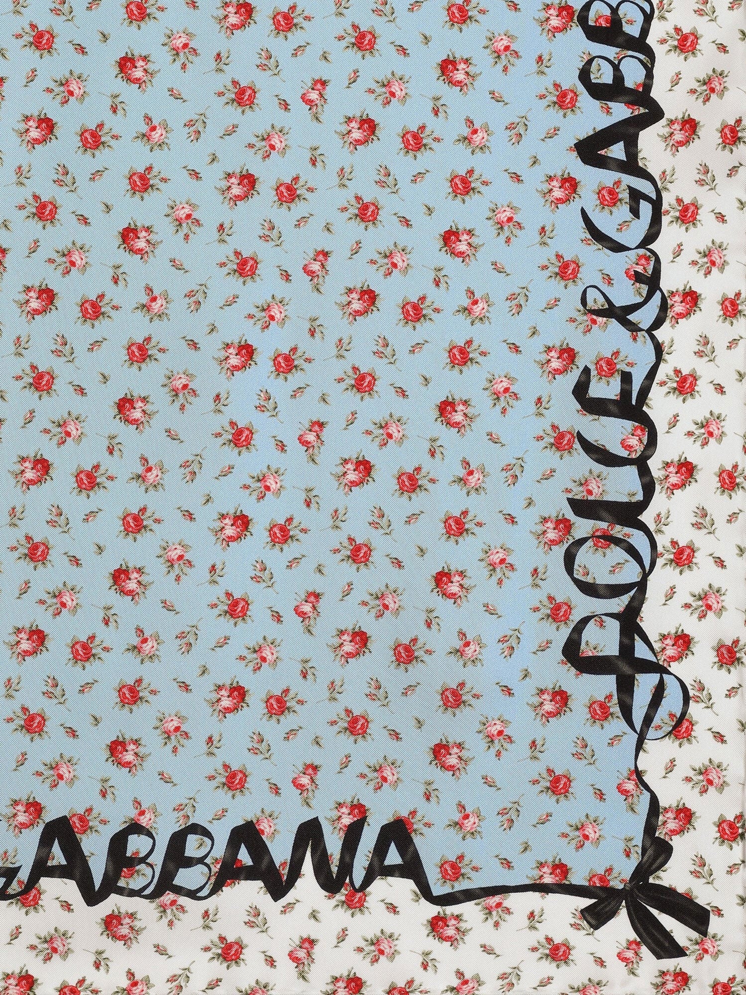 Dolce & Gabbana Silk Foulard With Roselline Print