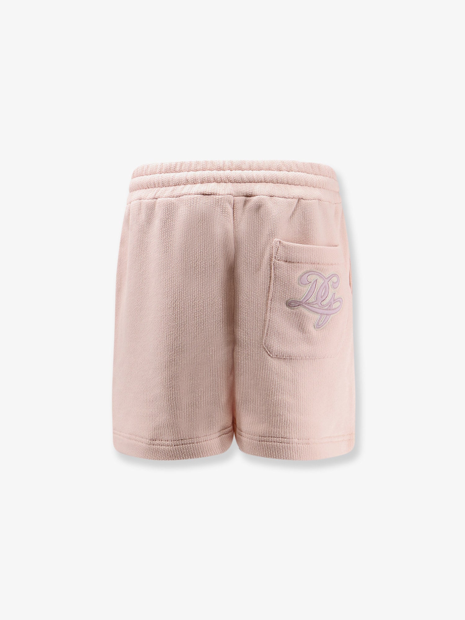 Dolce & Gabbana Cotton Shorts With Embroidered Logo On The Back