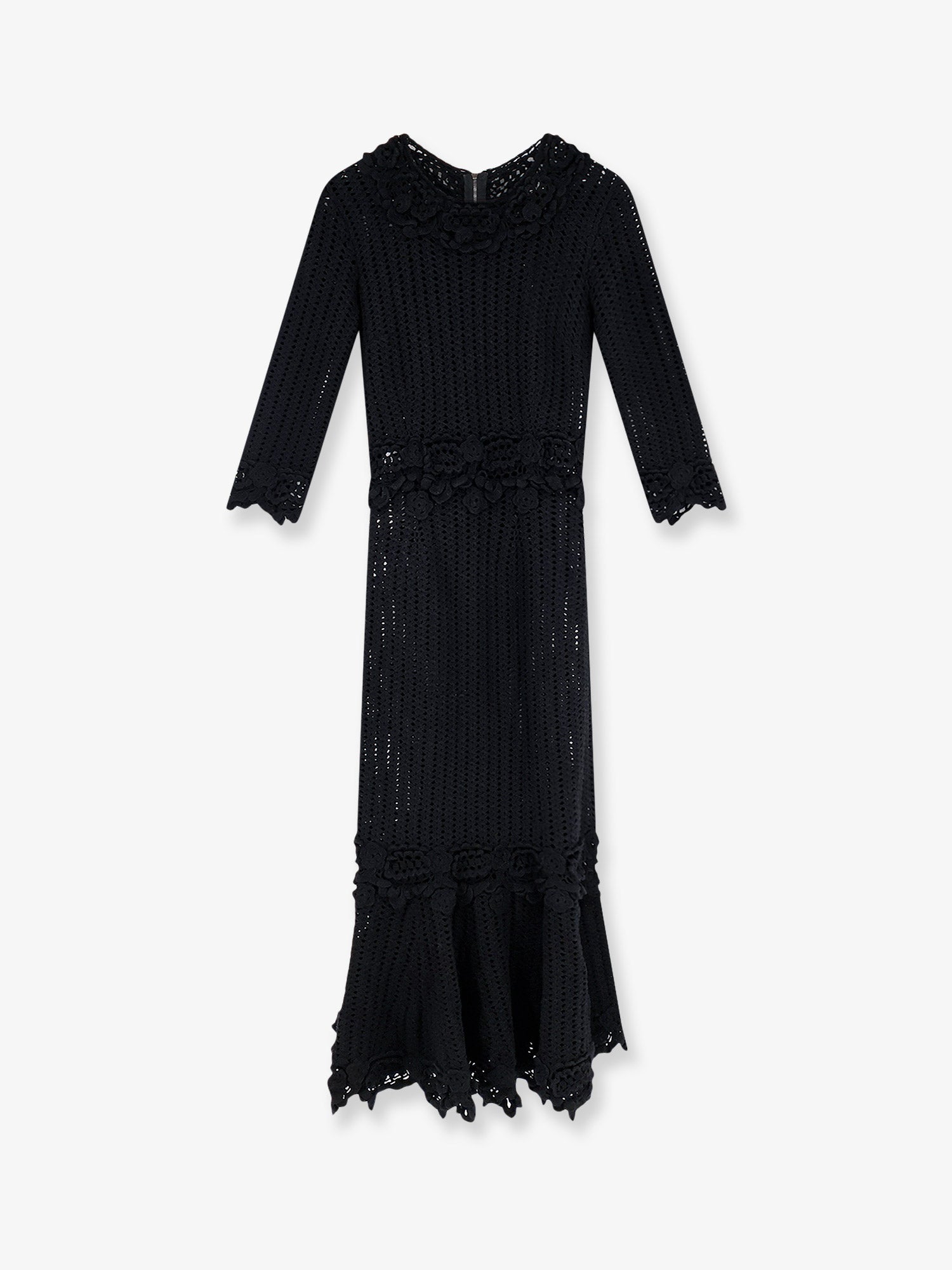 Dolce & Gabbana Crochet Fabric Long Dress