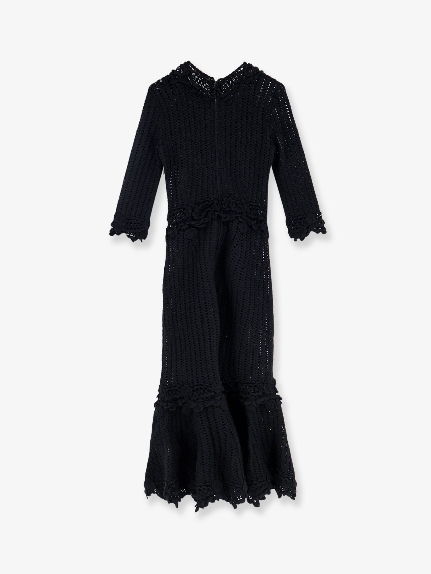 Dolce & Gabbana Crochet Fabric Long Dress