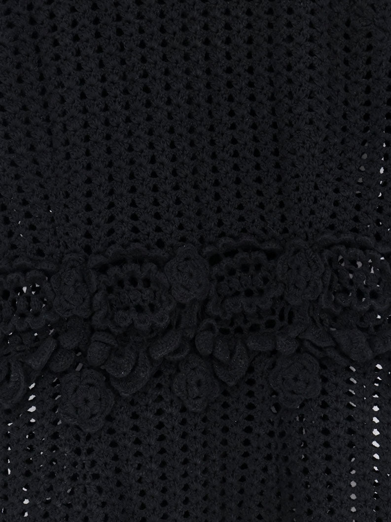 Dolce & Gabbana Crochet Fabric Long Dress