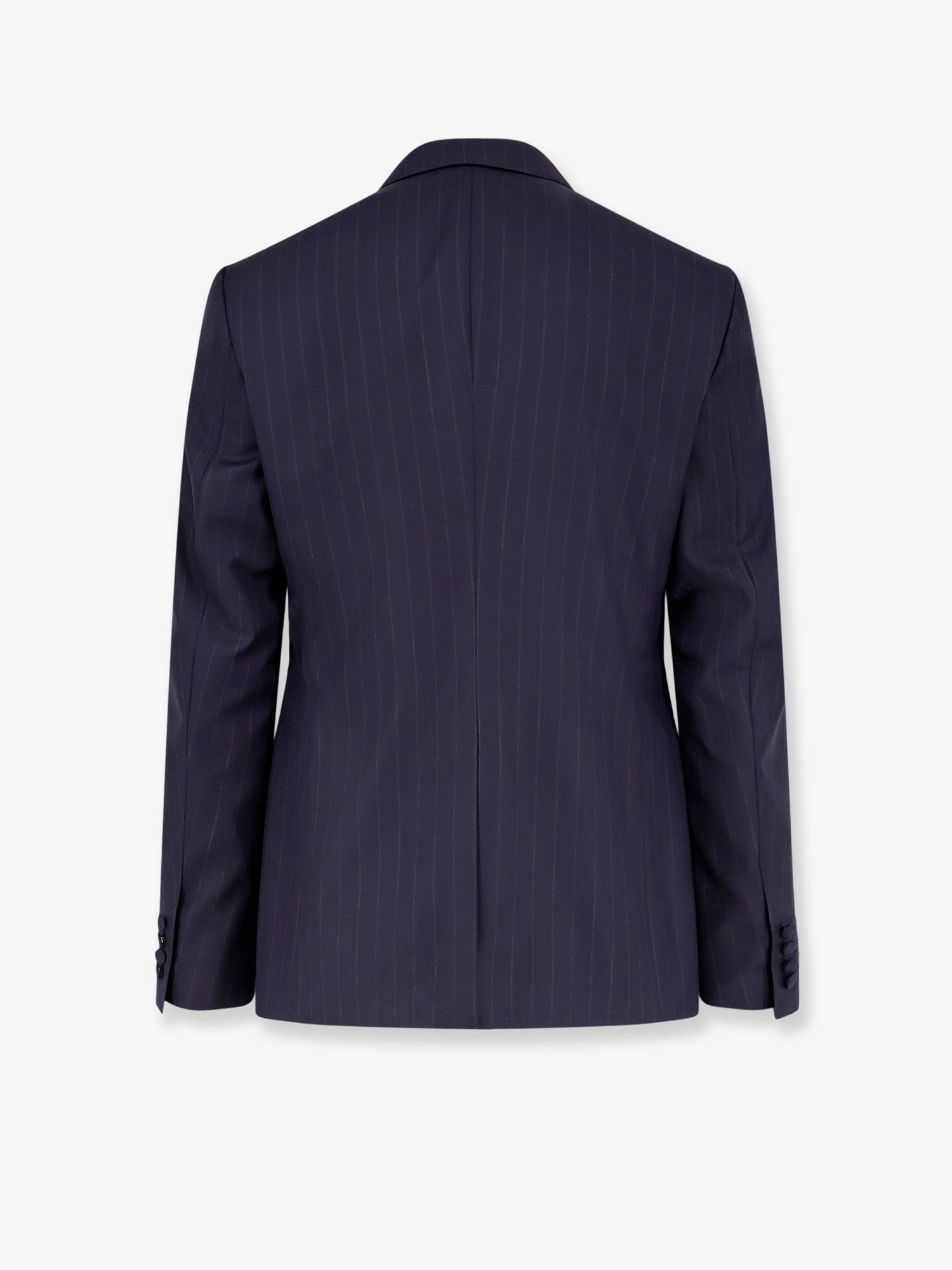 Dolce & Gabbana Sicilia Virgin Wool Blazer With Pinstripe Motif