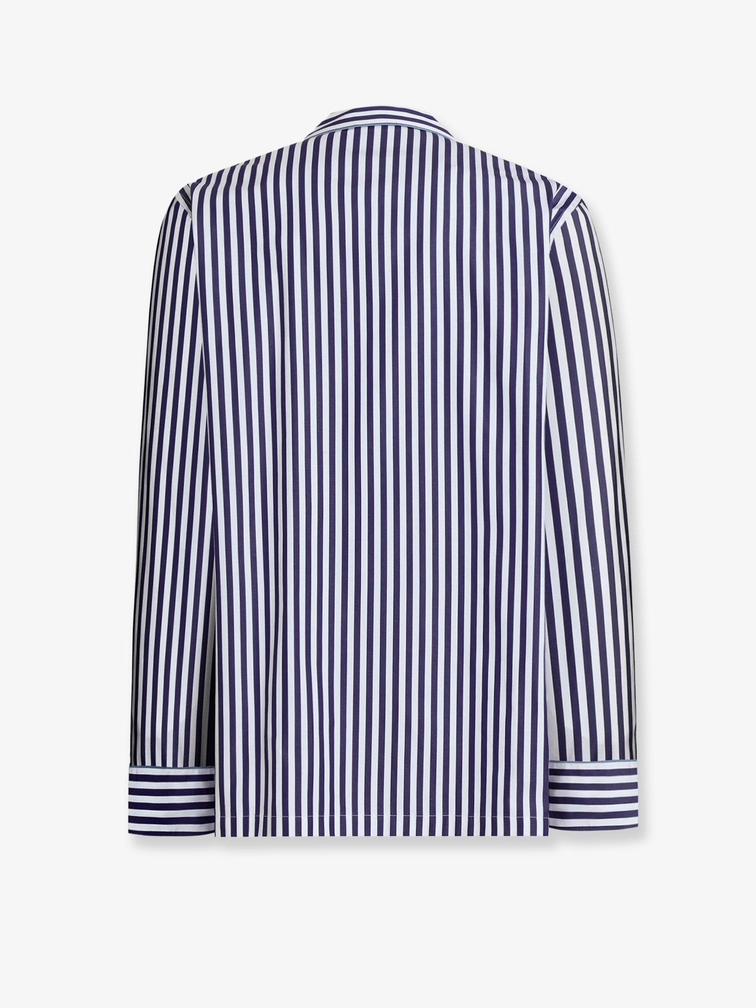Dolce & Gabbana Cotton Blazer With Striped Motif