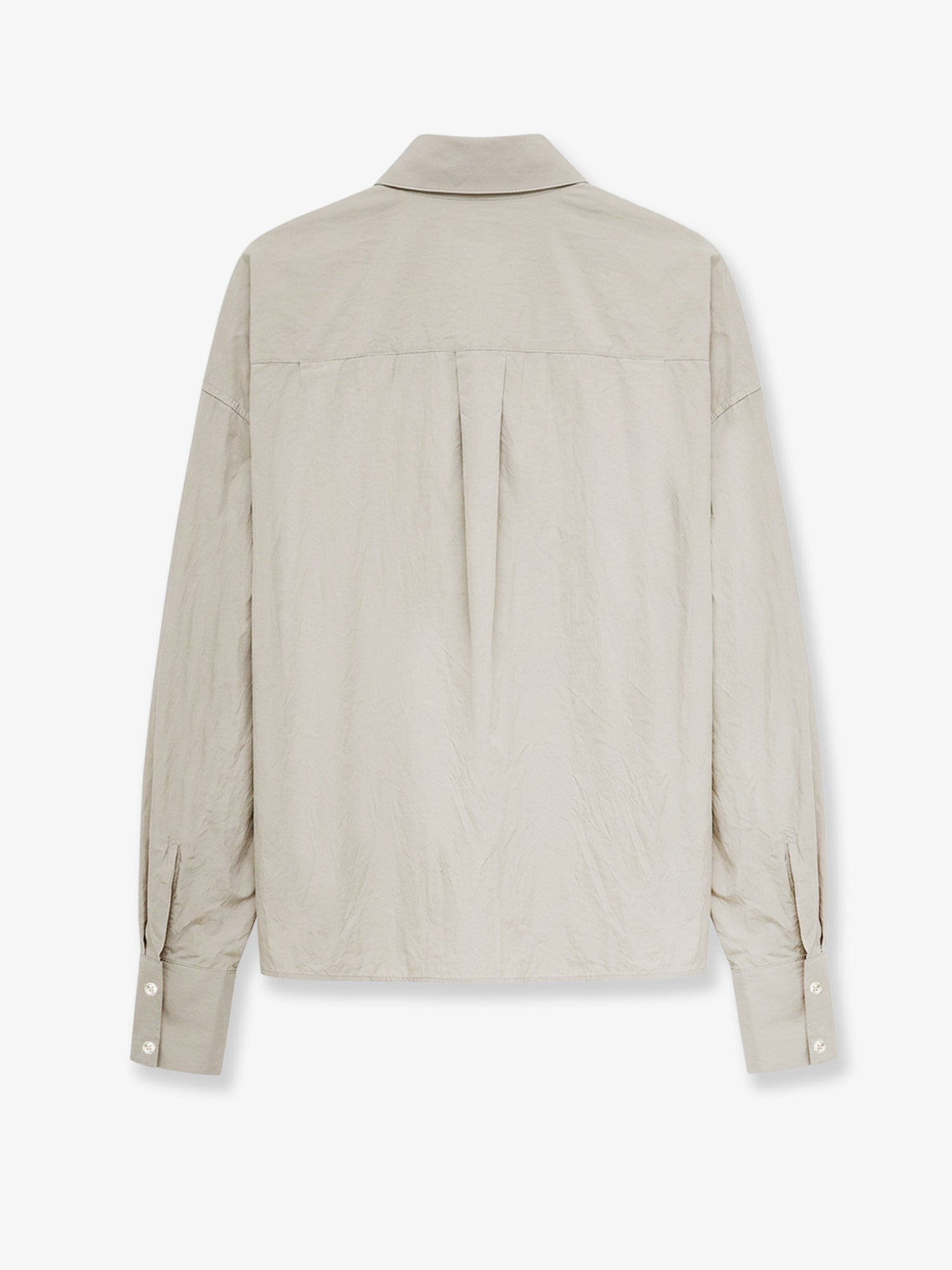 Dolce & Gabbana Cotton Shirt With Leather Logo Patch