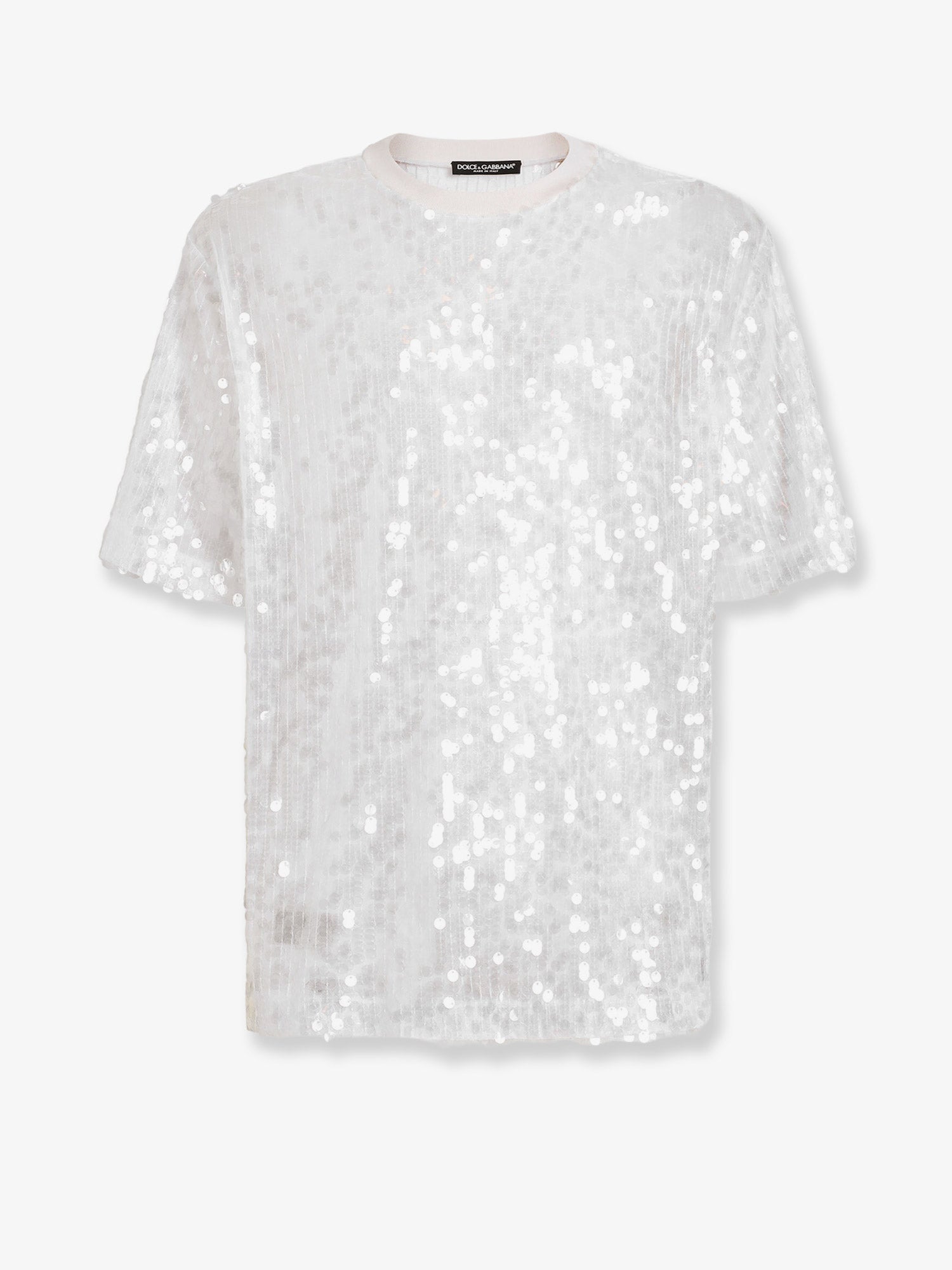 Dolce & Gabbana T-shirt With All-over Sequin Detail